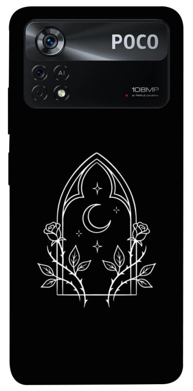 Чохол itsPrint Gothic roses для Xiaomi Poco X4 Pro 5G, black, купити оптом з доставкою