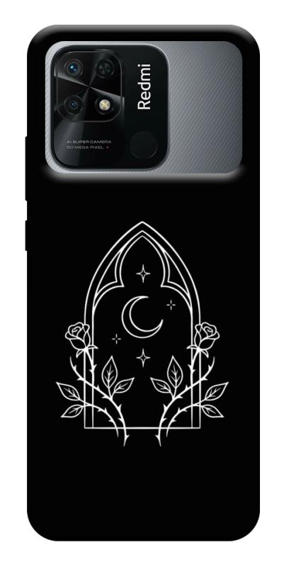 Чохол itsPrint Gothic roses для Xiaomi Redmi 10C, black, купити оптом з доставкою