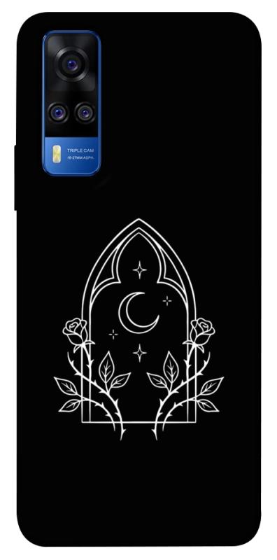 Чохол itsPrint Gothic roses для Vivo Y51a, black, купити оптом з доставкою