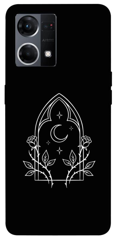 Чохол itsPrint Gothic roses для Oppo Reno 7 4G, black, купити оптом з доставкою