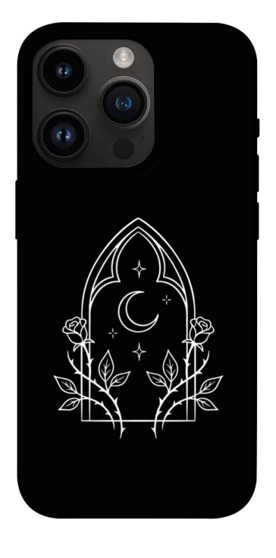 Чохол itsPrint Gothic roses для Apple iPhone 14 Pro (6.1"), black, купити оптом з доставкою