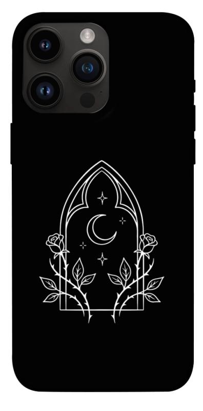 Чохол itsPrint Gothic roses для Apple iPhone 14 Pro Max (6.7"), black, купити оптом з доставкою