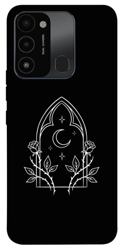 Чохол itsPrint Gothic roses для TECNO Spark 8C, black, купити оптом з доставкою
