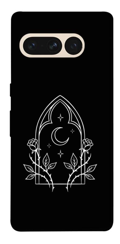 Чохол itsPrint Gothic roses для Google Pixel 7 Pro, black, купити оптом з доставкою