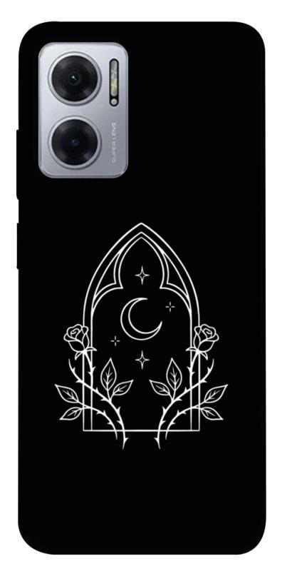 Чохол itsPrint Gothic roses для Xiaomi Redmi Note 11E, black, купити оптом з доставкою