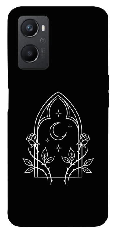 Чохол itsPrint Gothic roses для Oppo A96, black, купити оптом з доставкою