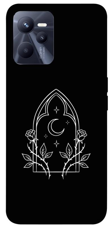 Чохол itsPrint Gothic roses для Realme C35, black, купити оптом з доставкою