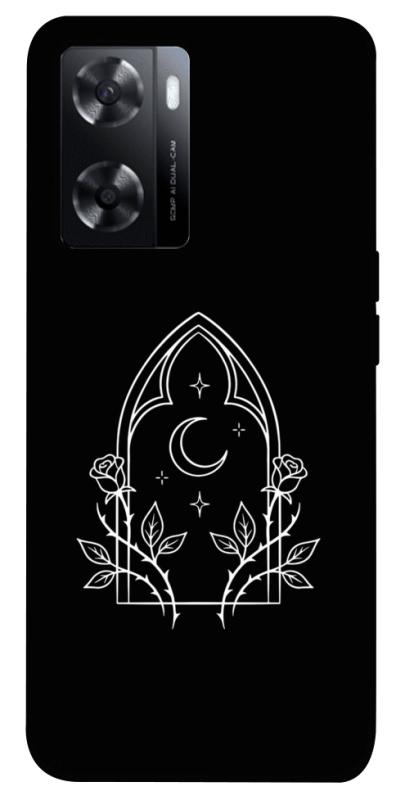 Чехол itsPrint Gothic roses для Oppo A57s, black, купить оптом с доставкой