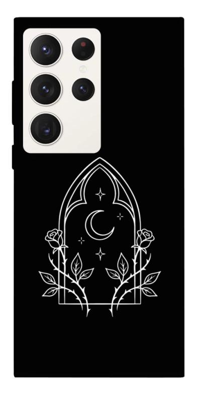 Чохол itsPrint Gothic roses для Samsung Galaxy S23 Ultra, black, купити оптом з доставкою