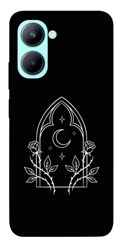 Чохол itsPrint Gothic roses для Realme C33, black, купити оптом з доставкою
