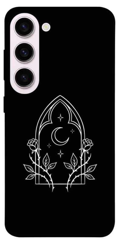 Чехол itsPrint Gothic roses для Samsung Galaxy S23+, black, купить оптом с доставкой