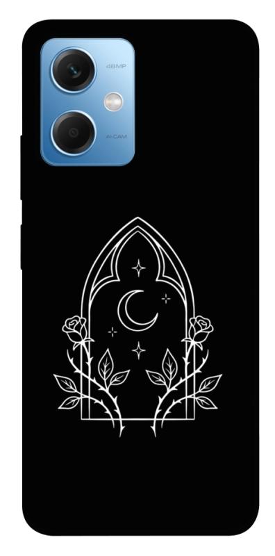 Чохол itsPrint Gothic roses для Xiaomi Redmi Note 12 5G, black, купити оптом з доставкою