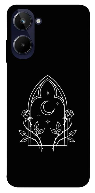Чохол itsPrint Gothic roses для Realme 10 4G, black, купити оптом з доставкою