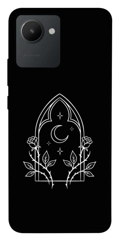Чохол itsPrint Gothic roses для Realme C30, black, купити оптом з доставкою