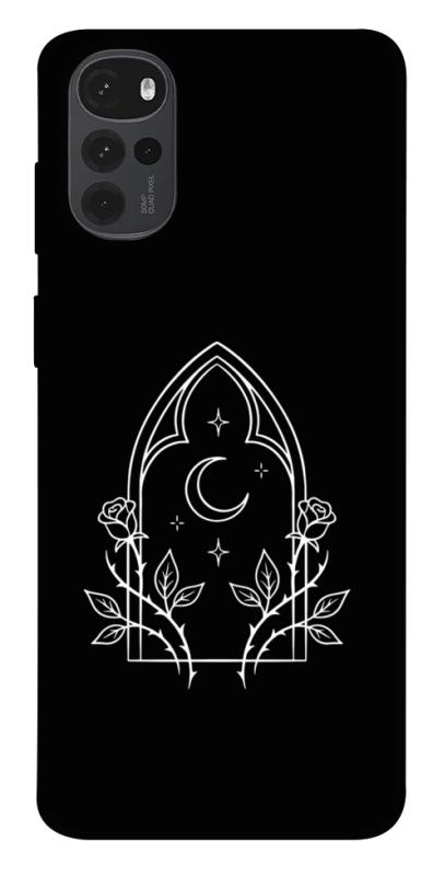 Чохол itsPrint Gothic roses для Motorola Moto G22, black, купити оптом з доставкою
