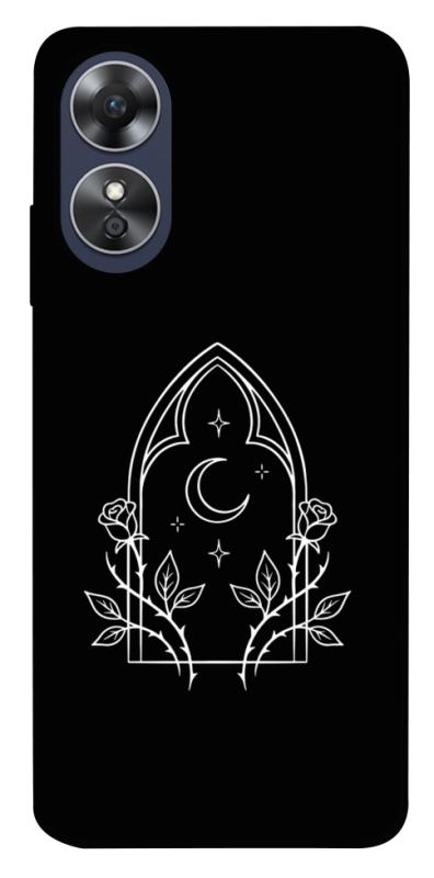Чохол itsPrint Gothic roses для Oppo A17, black, купити оптом з доставкою