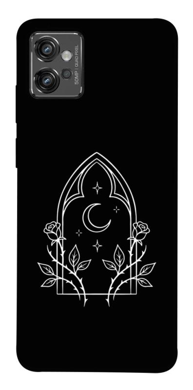 Чохол itsPrint Gothic roses для Motorola Moto G32, black, купити оптом з доставкою