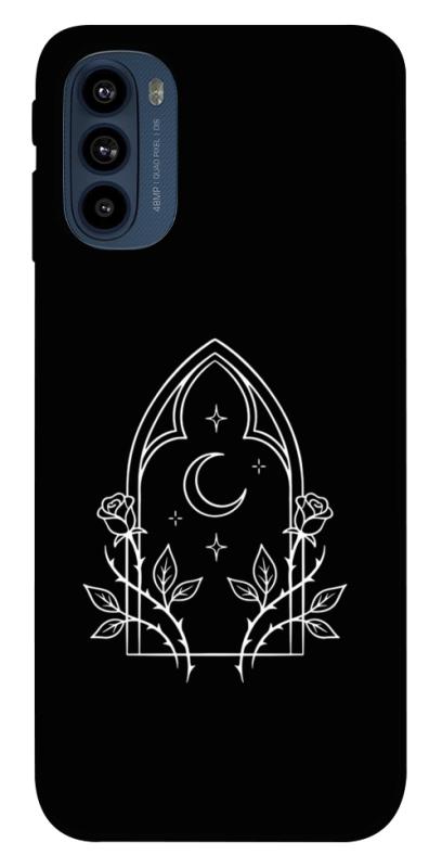 Чохол itsPrint Gothic roses для Motorola Moto G41, black, купити оптом з доставкою