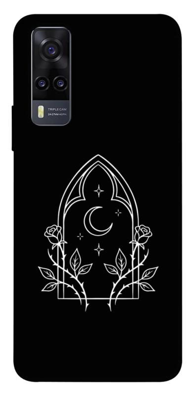 Чохол itsPrint Gothic roses для Vivo Y31, black, купити оптом з доставкою
