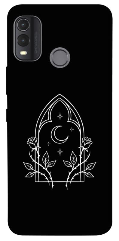 Чехол itsPrint Gothic roses для Nokia G11 Plus, black, купить оптом с доставкой
