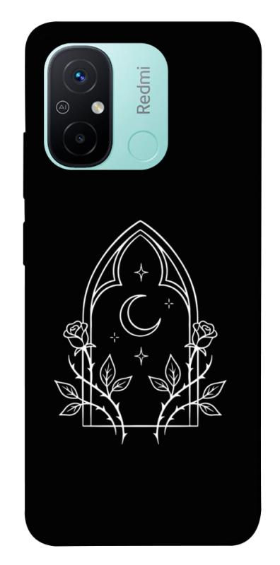 Чохол itsPrint Gothic roses для Xiaomi Redmi 12C, black, купити оптом з доставкою