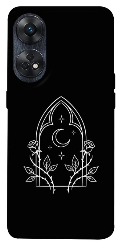 Чохол itsPrint Gothic roses для Oppo Reno 8 T 4G, black, купити оптом з доставкою
