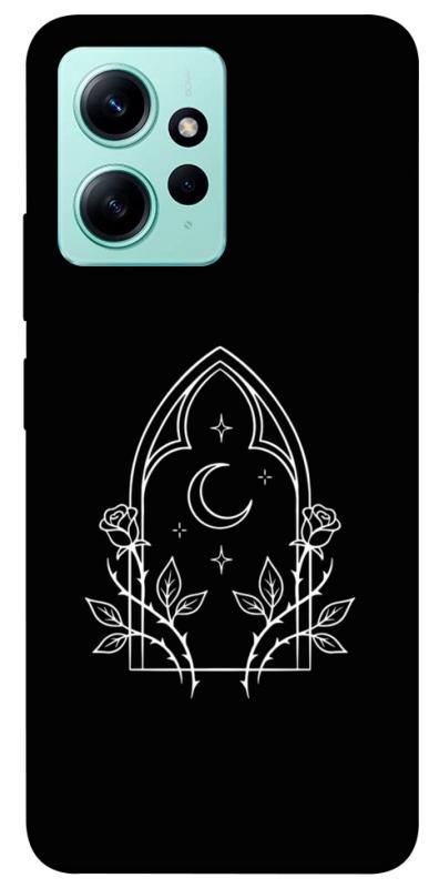 Чехол itsPrint Gothic roses для Xiaomi Redmi Note 12 4G, black, купить оптом с доставкой