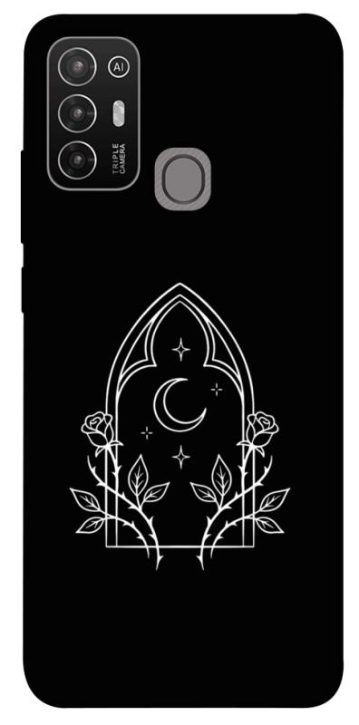 Чохол itsPrint Gothic roses для ZTE Blade A52, black, купити оптом з доставкою
