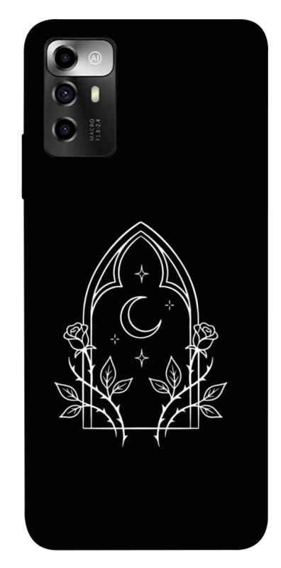 Чохол itsPrint Gothic roses для ZTE Blade A72, black, купити оптом з доставкою