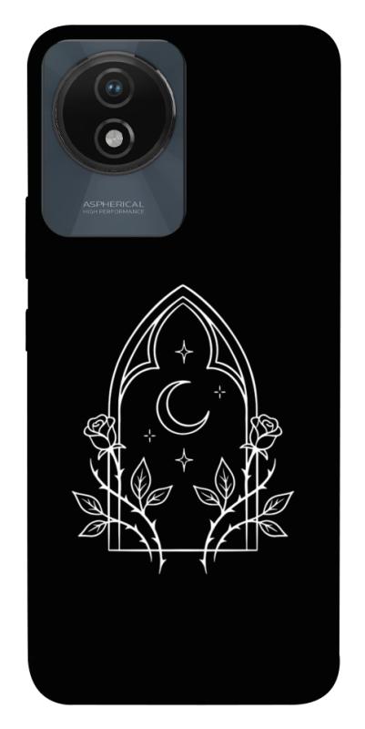 Чохол itsPrint Gothic roses для Vivo Y02, black, купити оптом з доставкою