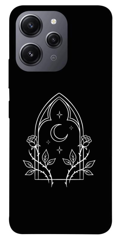 Чохол itsPrint Gothic roses для Xiaomi Redmi 12, black, купити оптом з доставкою