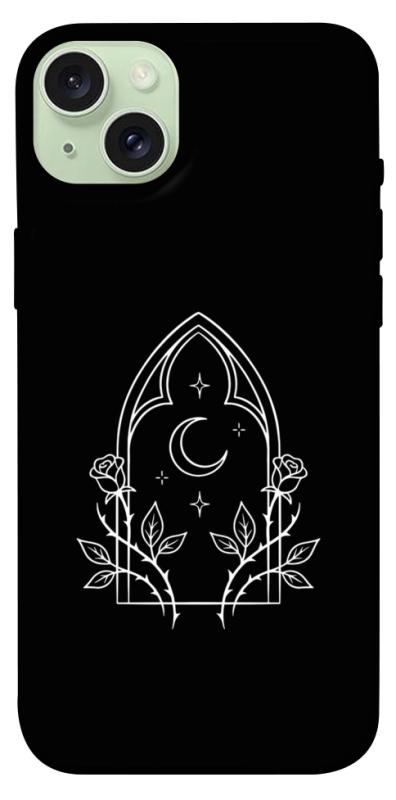 Чехол itsPrint Gothic roses для Apple iPhone 15 Plus (6.7"), black, купить оптом с доставкой