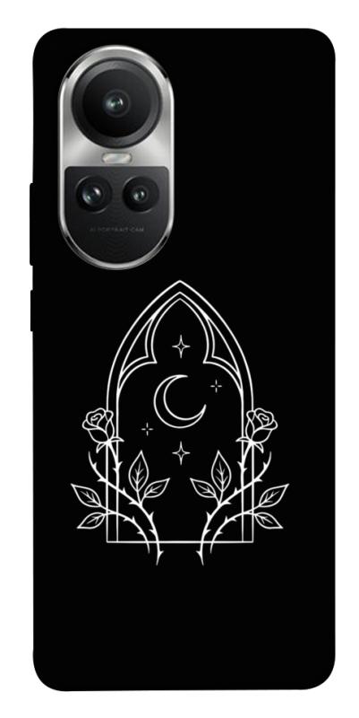 Чохол itsPrint Gothic roses для Oppo Reno 10, black, купити оптом з доставкою