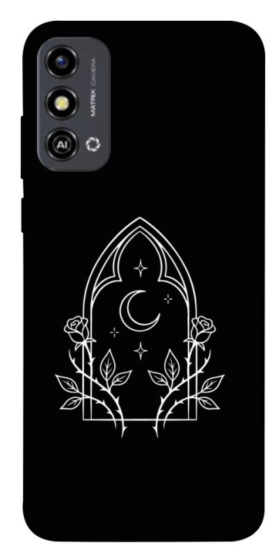 Чохол itsPrint Gothic roses для ZTE Blade A53, black, купити оптом з доставкою