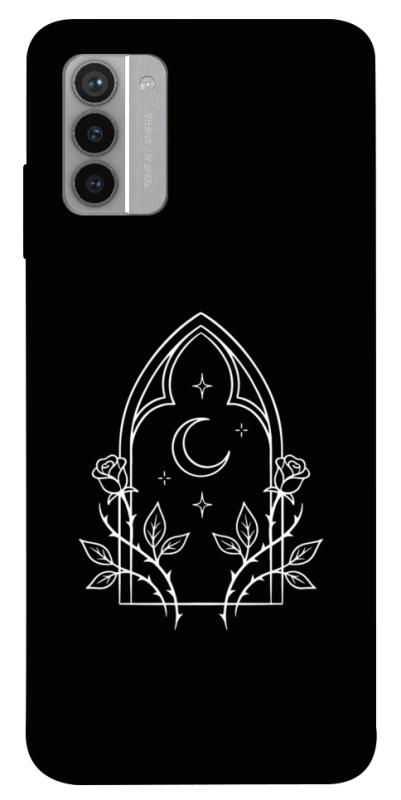 Чохол itsPrint Gothic roses для Nokia G42, black, купити оптом з доставкою