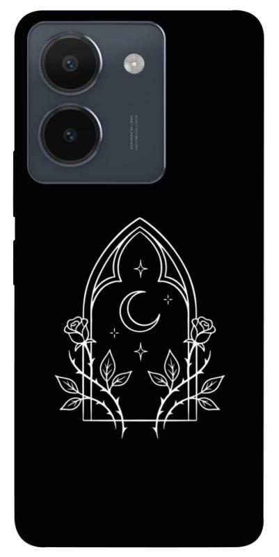 Чохол itsPrint Gothic roses для Vivo Y36, black, купити оптом з доставкою