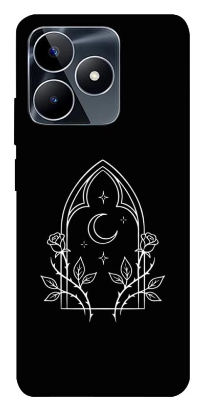 Чохол itsPrint Gothic roses для Realme C53, black, купити оптом з доставкою