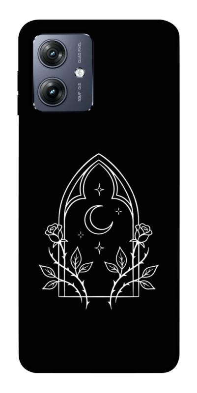 Чохол itsPrint Gothic roses для Motorola Moto G54, black, купити оптом з доставкою