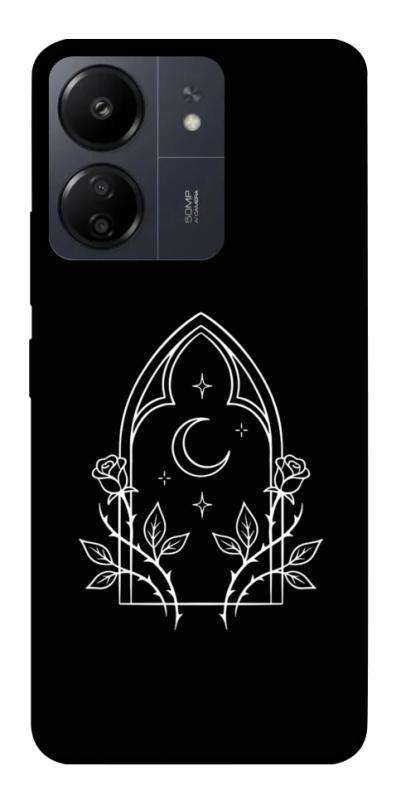 Чохол itsPrint Gothic roses для Xiaomi Redmi 13C, black, купити оптом з доставкою