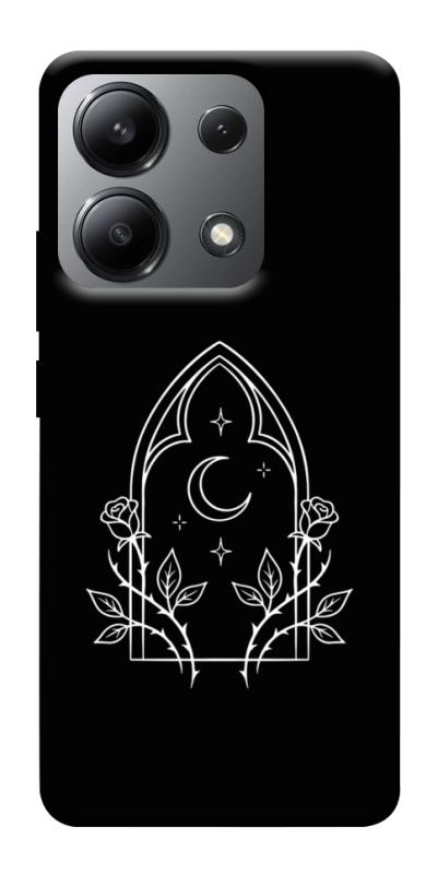 Чохол itsPrint Gothic roses для Xiaomi Redmi Note 13 4G, black, купити оптом з доставкою
