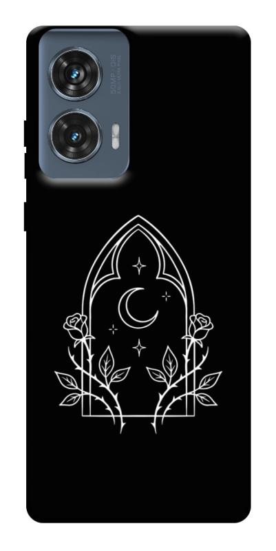 Чохол itsPrint Gothic roses для Motorola Edge 50 Fusion, black, купити оптом з доставкою