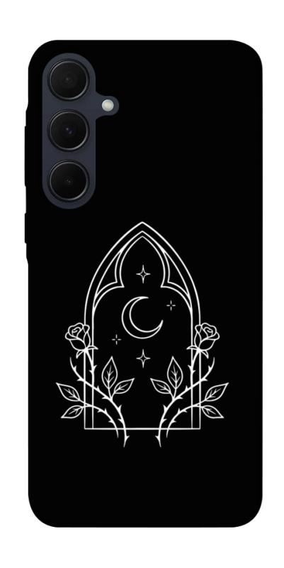 Чохол itsPrint Gothic roses для Samsung Galaxy A35, black, купити оптом з доставкою