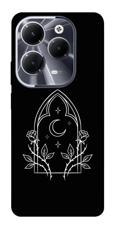 Чохол itsPrint Gothic roses для Infinix Hot 40, black, купити оптом з доставкою