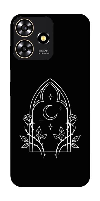 Чохол itsPrint Gothic roses для ZTE Blade A73 4G, black, купити оптом з доставкою