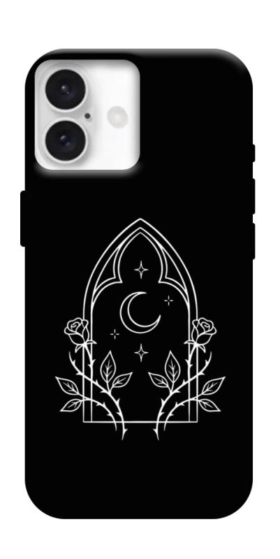 Чохол itsPrint Gothic roses для Apple iPhone 16 (6.1"), black, купити оптом з доставкою