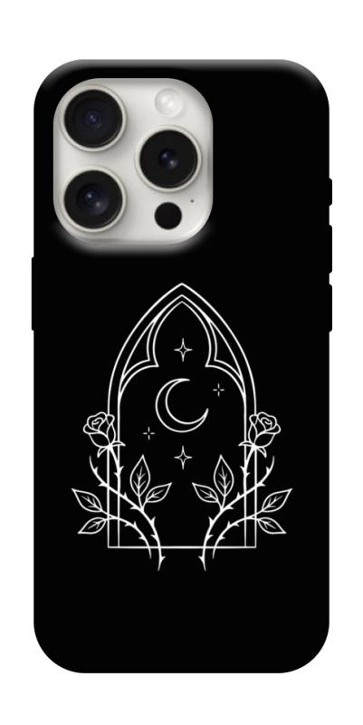 Чохол itsPrint Gothic roses для Apple iPhone 16 Pro Max (6.9"), black, купити оптом з доставкою