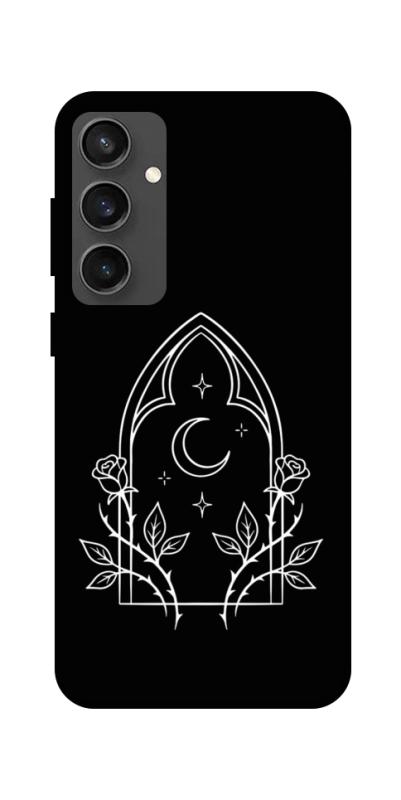 Чохол itsPrint Gothic roses для Samsung Galaxy S24 FE, black, купити оптом з доставкою