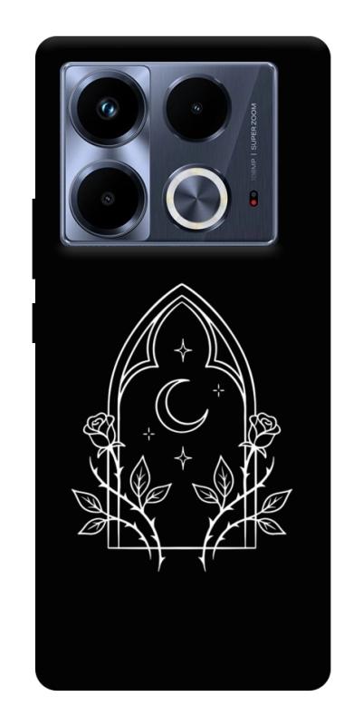 Чохол itsPrint Gothic roses для Infinix Note 40 4G, black, купити оптом з доставкою