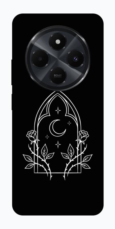 Чохол itsPrint Gothic roses для Xiaomi Redmi 14C / Poco C75, black, купити оптом з доставкою