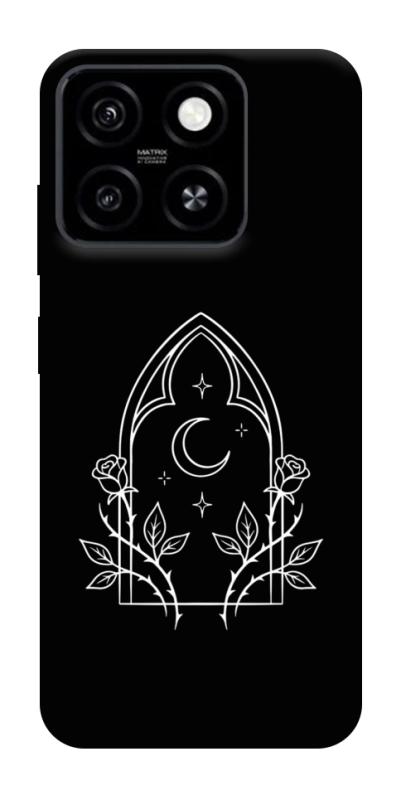 Чохол itsPrint Gothic roses для ZTE Blade A55 4G, black, купити оптом з доставкою